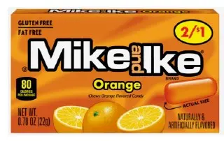 Mike And Ike Orange Candy - Pp $0.50 - 2/$1 1
