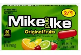 Mike And Ike Original Fruits Candy Pp 2/$1 - 0.78 Oz 1