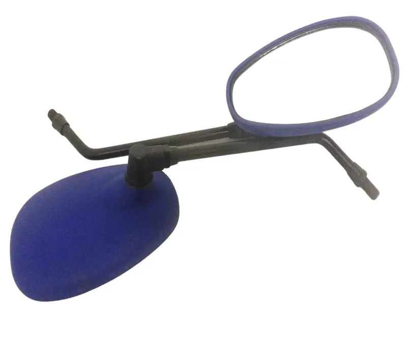 Mir01 Blue Set Of Road Legal Mirrors For Bashan Panther / Warrior / Catbrier Quad Atv 1