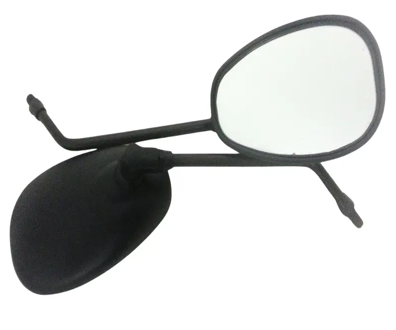 Mir14 Black Set Of Road Legal Rear View Mirrors For Bashan Bs200s-7 200C Quad Bike 1