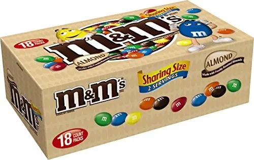 M&M's, Almond Milk Chocolate Candy Sharing Size, 2.83 Ounce, 18 Count 1