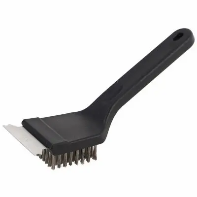Mr. Bar-B-Q Grill Brush With Scraper Stainless Steel Bristles 8" Handle 1