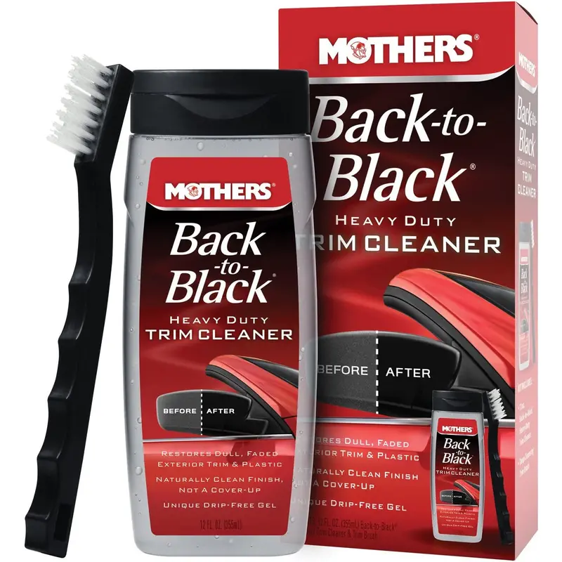Mth 06141 Mothers Back-To-Black Heavy Duty Trim Cleaner Kit 1