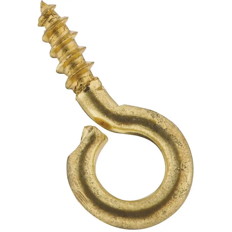 National #216-1/2 Brass Small Screw Eye (7 Ct.) 1