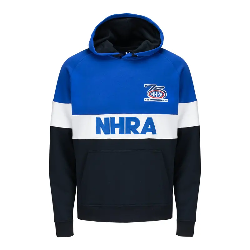 Nhra 75Th Anniversary Colorblock Pullover Hoodie 1