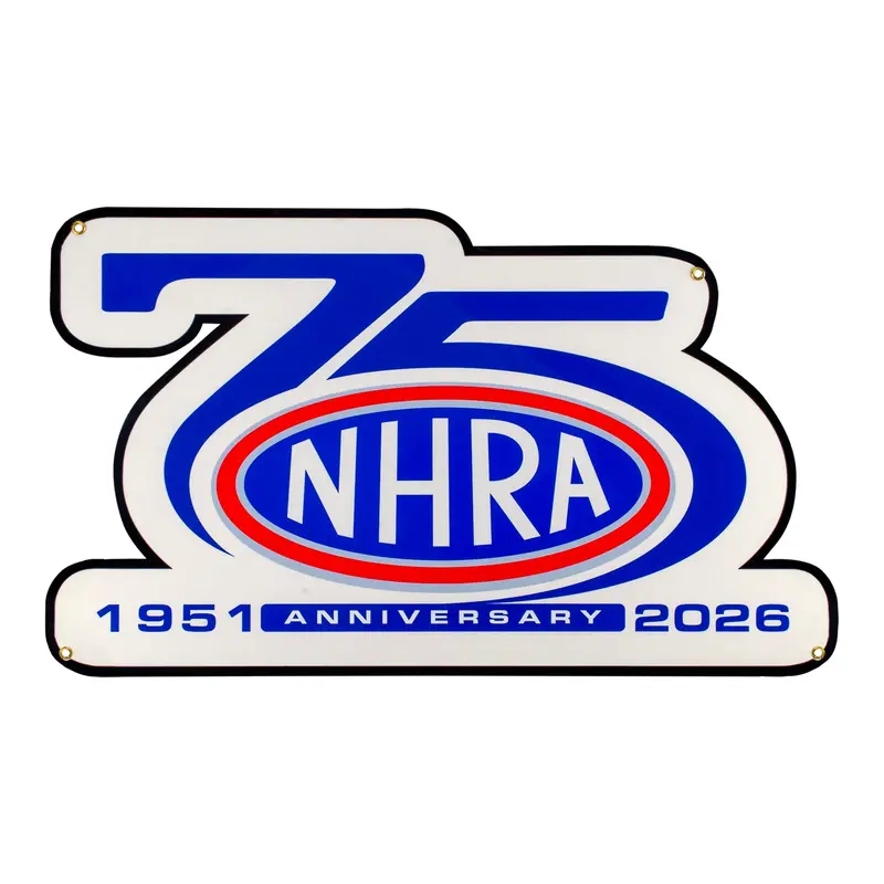 Nhra 75Th Anniversary Logo Metal Sign 1