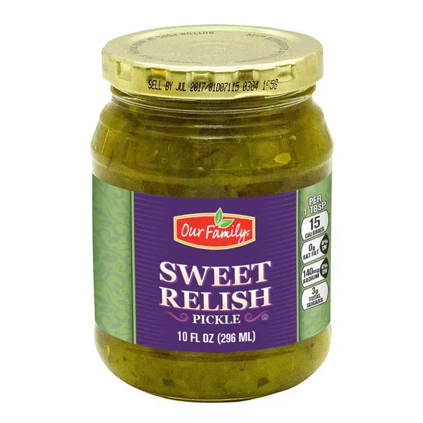 Our Family Sweet Relish 10 Oz Jar 1
