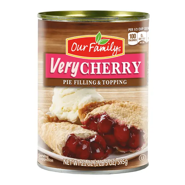 Our Family Very Cherry Pie Filling 21 Oz 1
