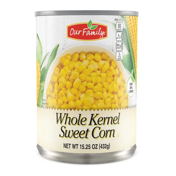 Our Family Whole Kernel Corn 15.3 Oz 1