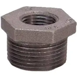 Pipe Fitting, Hex Bushing, Black, 3/4 X 1/4-In. 1