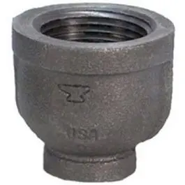 Pipe Fitting, Reducing Coupling, Black, 3/4 X 3/8-In. 1