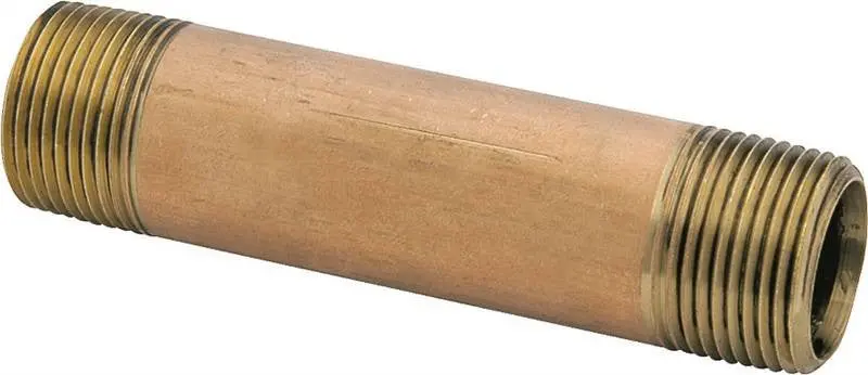 Pipe Nipple Brass 3-4 Close 1