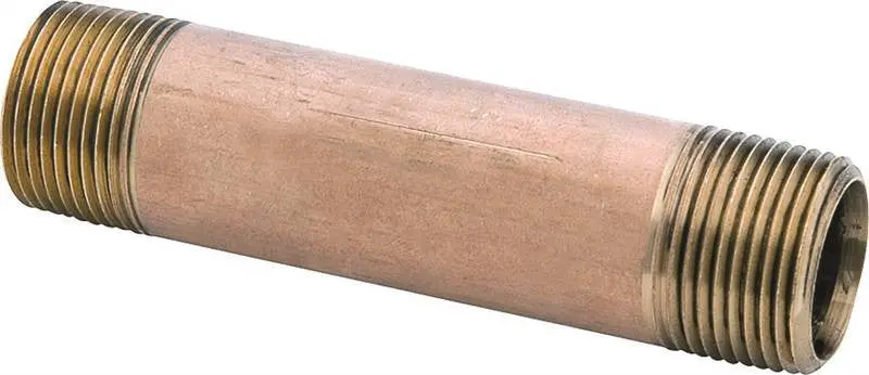 Pipe Nipple Rd Brass 3-8X1-1-2 1