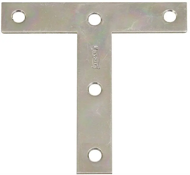 Plate T Steel 4X4in Zinc Pltd 1