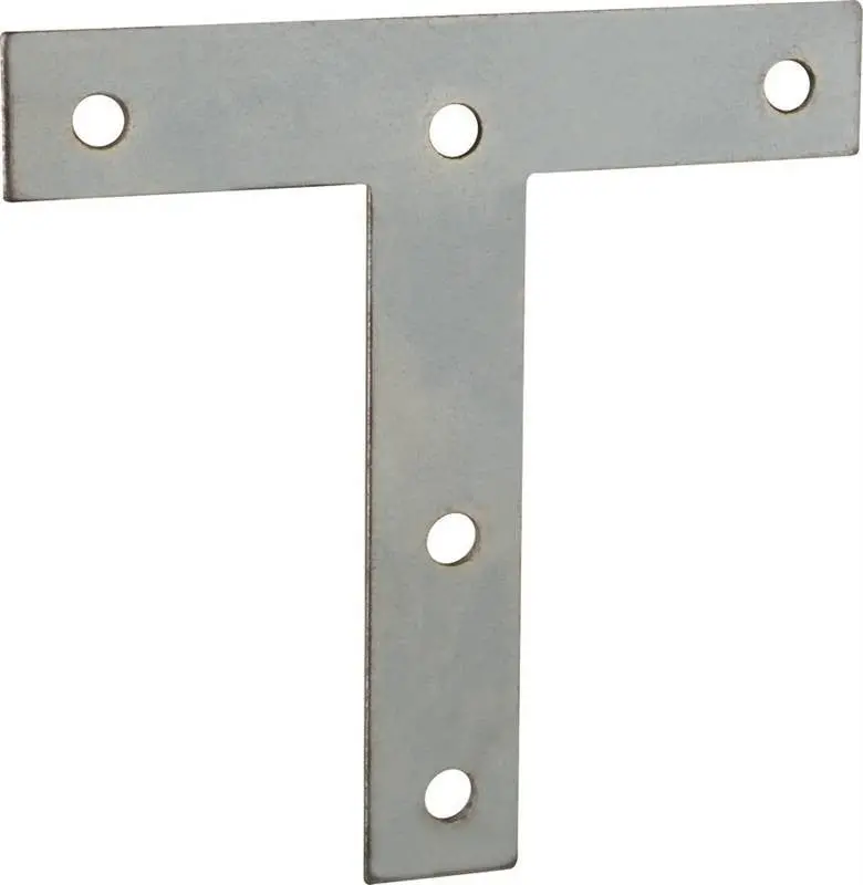 Plate T Steel 4X4in Zinc Pltd 1