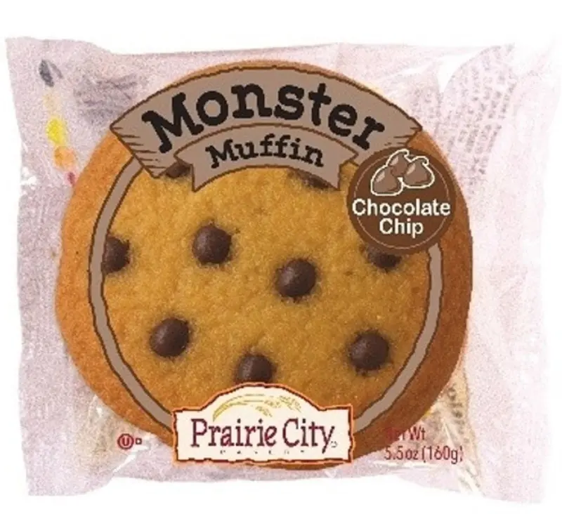 Prairie City Bakery Monster Chocolate Chip Muffin 5.5 Oz 6Ct 1