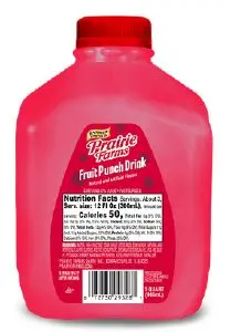 Prairie Farms Drink Fruit Punch Quart 9-Pack Case 1