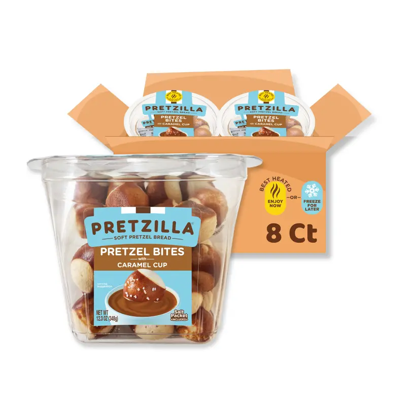 Pretzilla Soft Bites Caramel Pretzels 12.3 Oz (Pack Of 8) 1