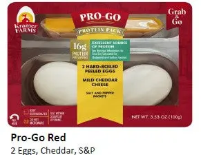 Pro Go Protein 2 Eggs/ Cheddar Cheese S&P 12Ct 1