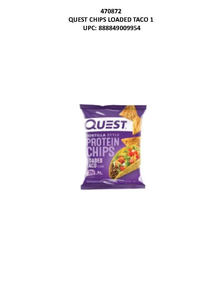 Quest Chips Loaded Taco 1 08Ct 1