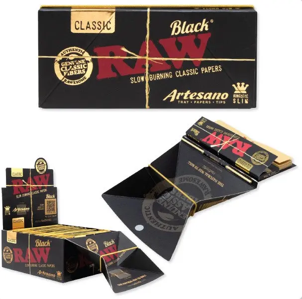 Raw Blackartesano King Boxes (Pack Of 15) 1