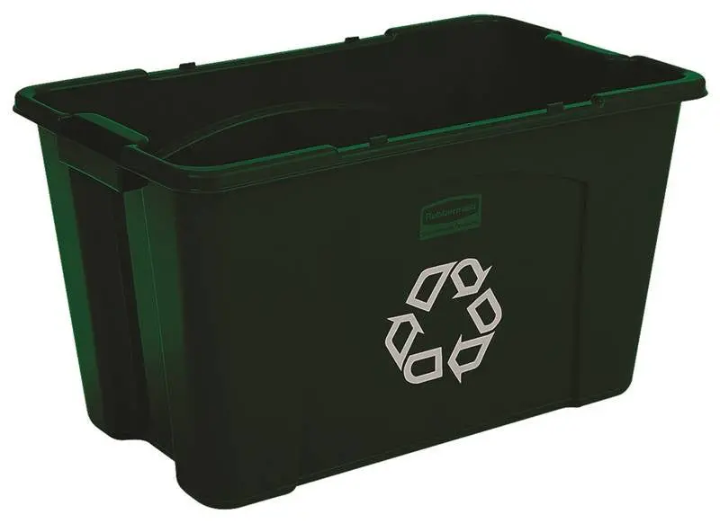 Recycle Box 18Gal Grn Stacking 1