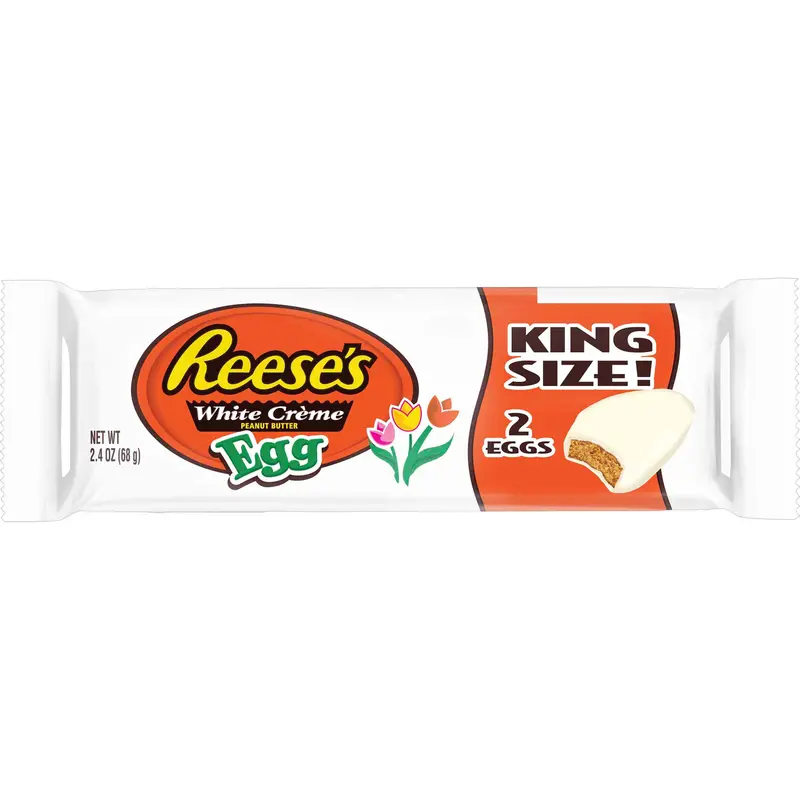Reese White Chocolate Peanut Butter Eggs King Size 24 Pack 1