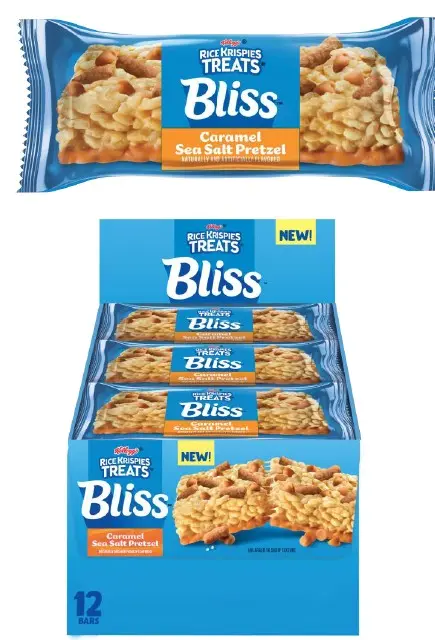Rice Krispies Bliss Bar Caramel Sea Salt Pretzel 1.5 Oz 12-Pack 1