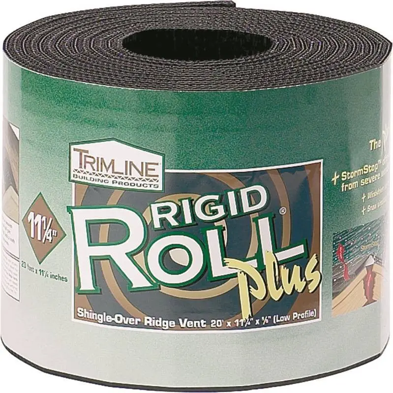 Ridge Vent 11-1-4Inx20ft Black 1