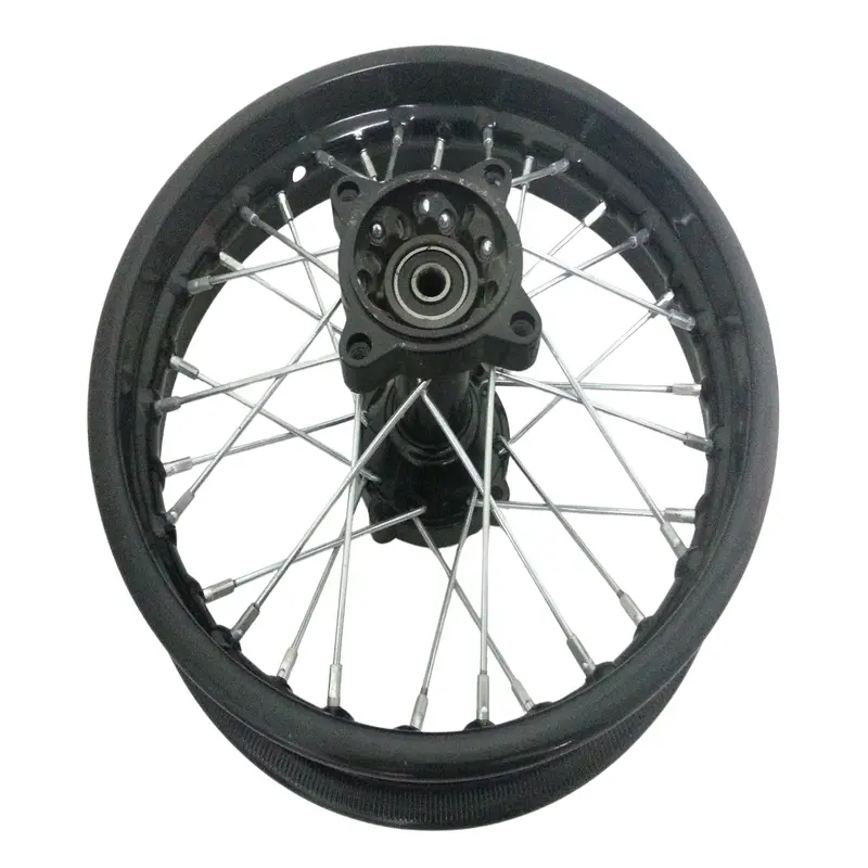 Rim101 Rear Wheel Rim 12" 1.85 For Pit / Dirt Bike 110Cc 125Cc Black 12Mm Spindle 1