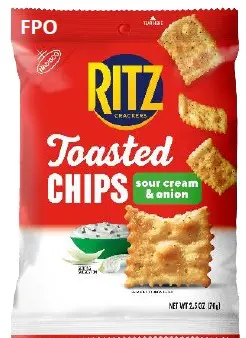 Ritz Toasted Chips Sr Cream & Onion 2.5 Bag 1