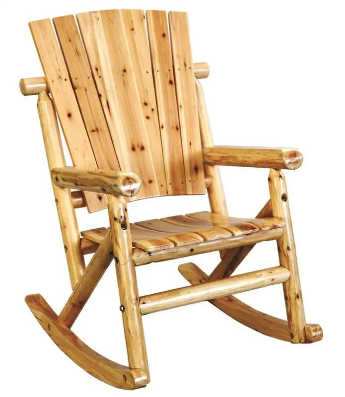 Rocker Chair Single Aspen Log 1