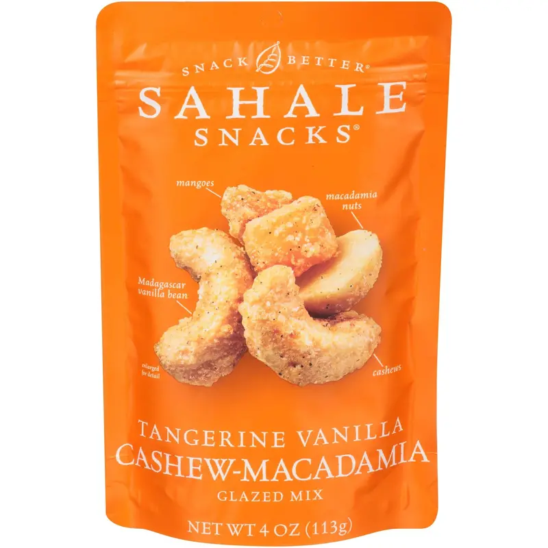 Sahale Tangerine Vanilla Cashew & Macadmia 4Oz Bag 1