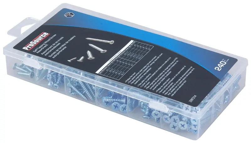 Screw Wood Self-Tap Asst 240Pc 1