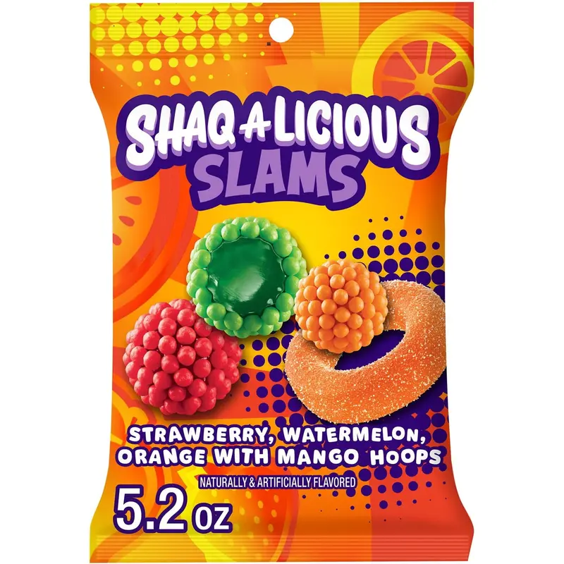 Shaq A Licious Xl Gummy Slams Peg Bag 5.2 Oz 1