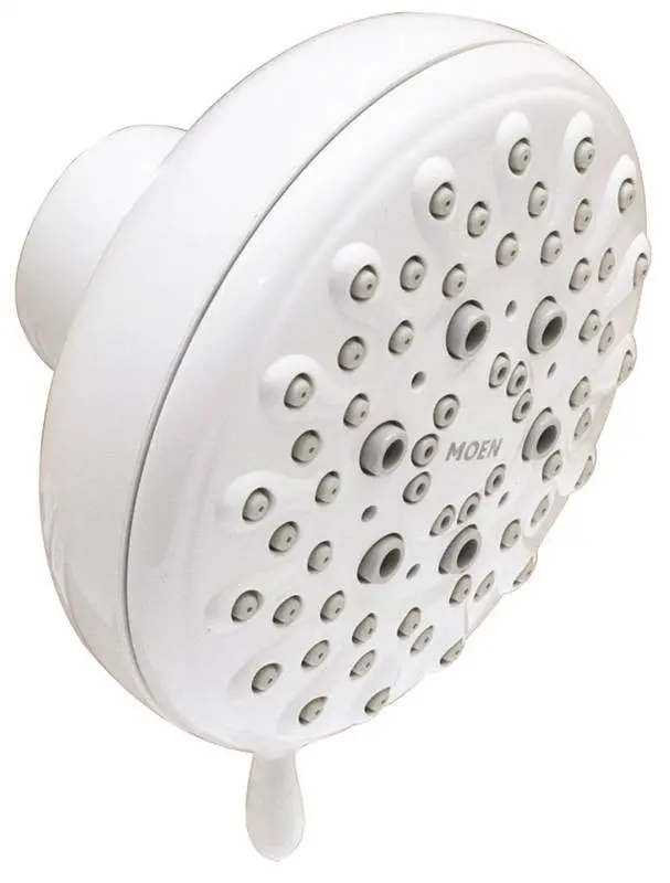 Showerhead 5 Spray Fixed White 1