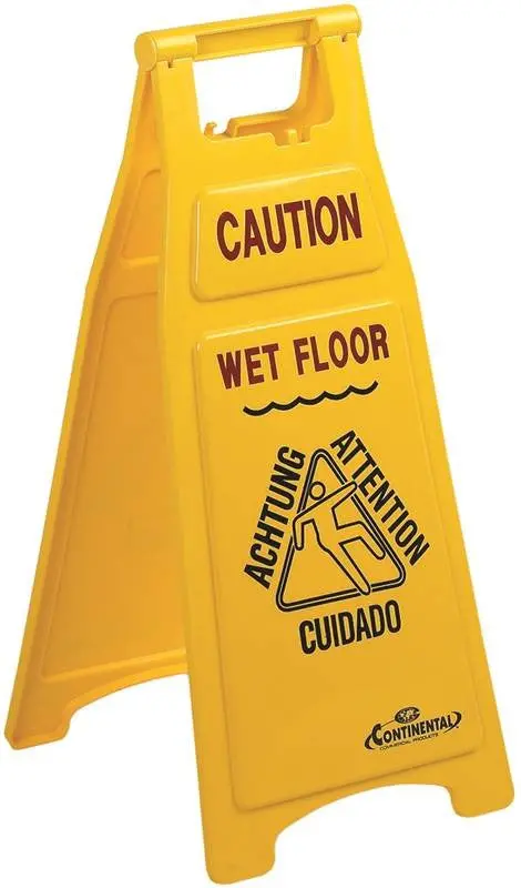 Sign Floor Caution 2 Sided 1