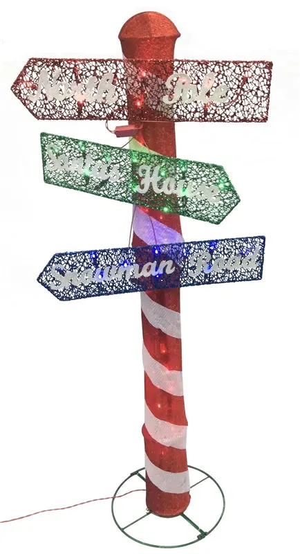 Sign Post Christmas 60In Led 1
