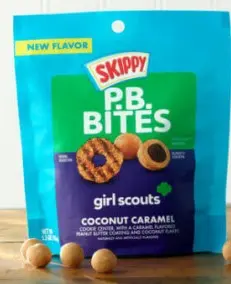 Skippy Peanut Butter Bites Girl Cnut Caramel 5.5 Oz 08Ct 1