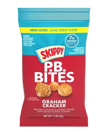 Skippy Peanut Butter Bites Graham Cracker Boxes 1.5 Oz 12Ct 1