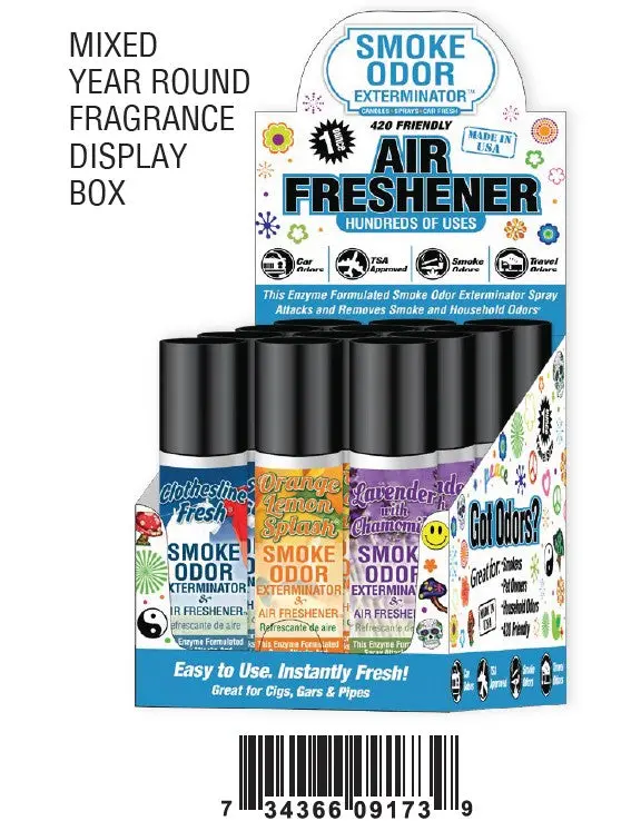 Smoke Odor Exterminator Spray Year Round Mix Boxes 1 Oz 12Ct 1