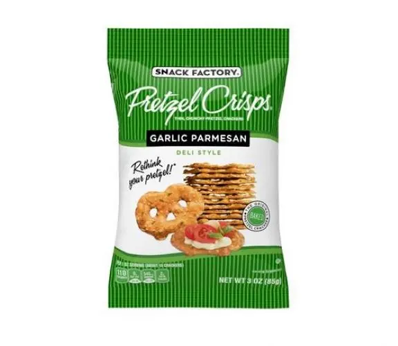 Snack Factory Pretzel Crisps Garlic Parm 3 Oz 8Ct 1