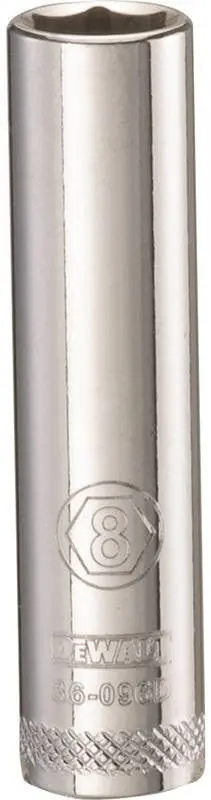 Socket Deep 1-4 Drive 6Pt 8Mm 1