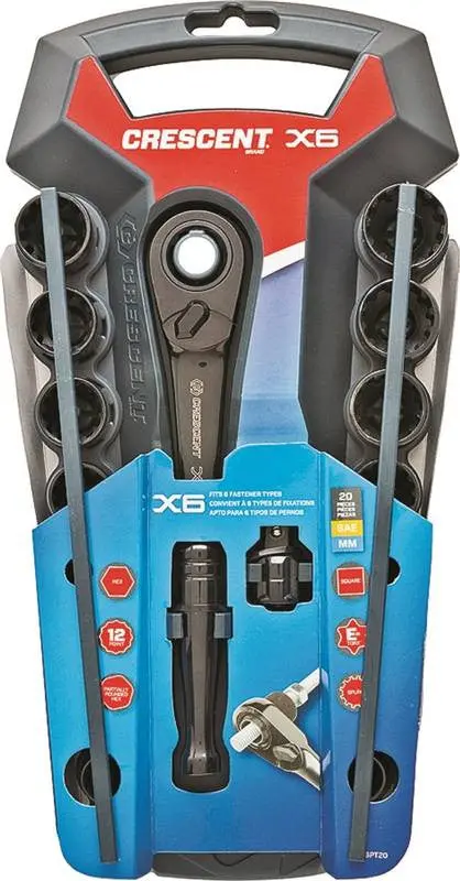 Socket Set 20Pc 3-8Dr Sae-Met 1