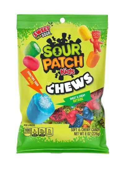 Sour Patch Kids Chews Sour Candy Pegbag 5.12 Oz 1