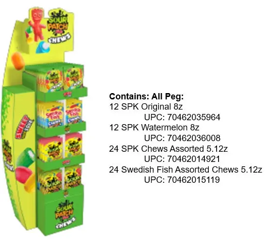 Sour Patch Kids Sweet & Sour Fish Chews 72Ct 1