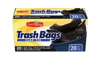 Spartannash 30 Gallon Trash Bags - 20 Ct Box 1