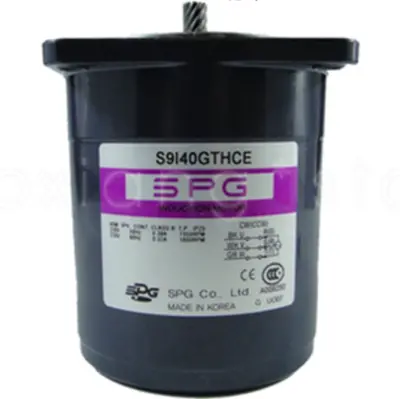Spg Induction Motor S9i40gthce-40 W,3 Phase,220V,Lead Wire ,50/60Hz,1500Rpm,Pinion Shaft. 1