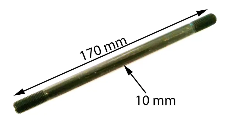 Spi12 Axle Spindle 10Mm X 170Mm For 49Cc Mini Moto Mini Dirt Bike 1