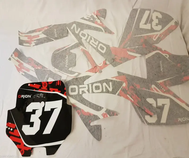 St074 Red Sticker Decal Kit For 125Cc Orion 37 Dirt Bike Fairings Plastics 1